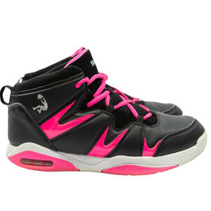 Girls Size 6 SHAQ Sneakers Shaquille O'Neal Empire Black Pink Basketball Shoes